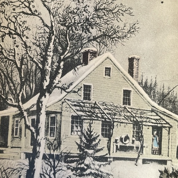 Currier & Ives The Old Farm House lithograph ca 1872 in antique frame (no glass) - Picture 7 of 15